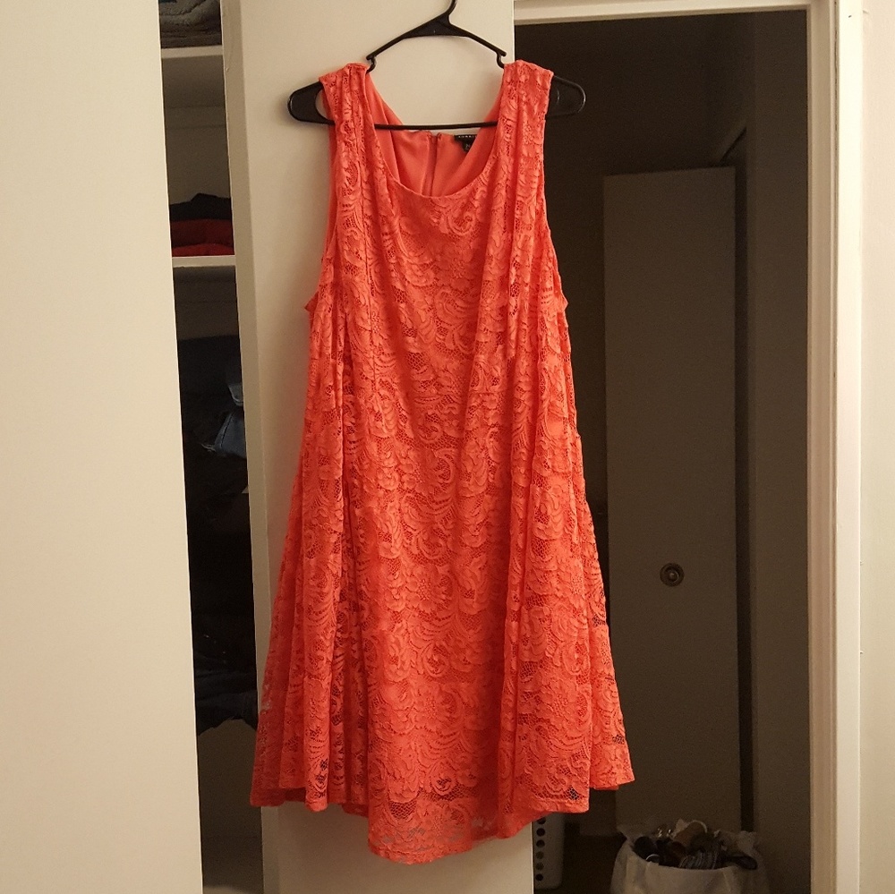 Coral dress